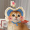 Cat Party Hat with Ear Holes and Adjustable Tie 1
