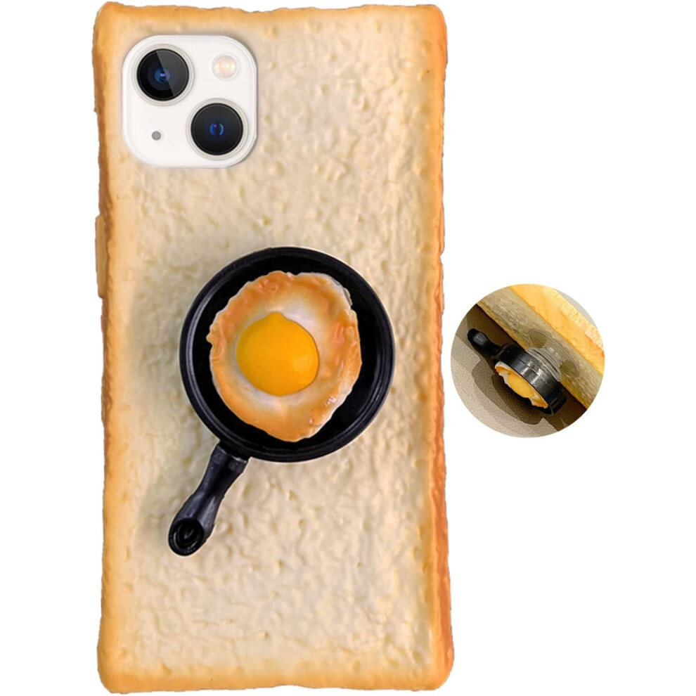 Cute 3D Kawaii Silicone Case For Iphone 15 Â Vintage Cooking Egg Design, Camera Protector & Stand, Compatible With Iphone 15 9170372128143