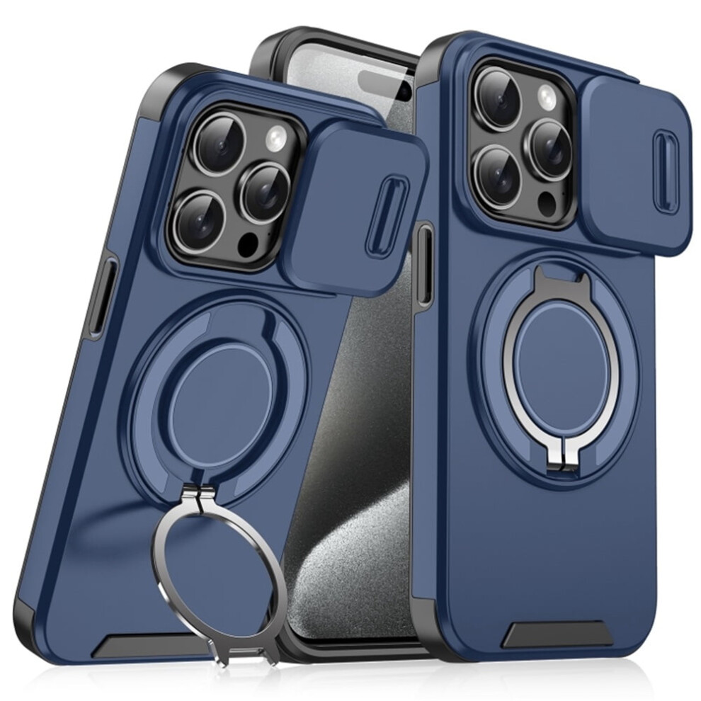 Iphone 15 Pro 6.1" Heavy Duty Shockproof Case With Slide 937196938544