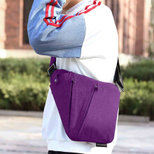 Wander Plus Anti-Diebstahl-Tasche, Modische Wander Plus Slim Sling Bag Anti-Diebstahl-Umhängetasche mit mehreren Fächern für Damen/Herren, Lila