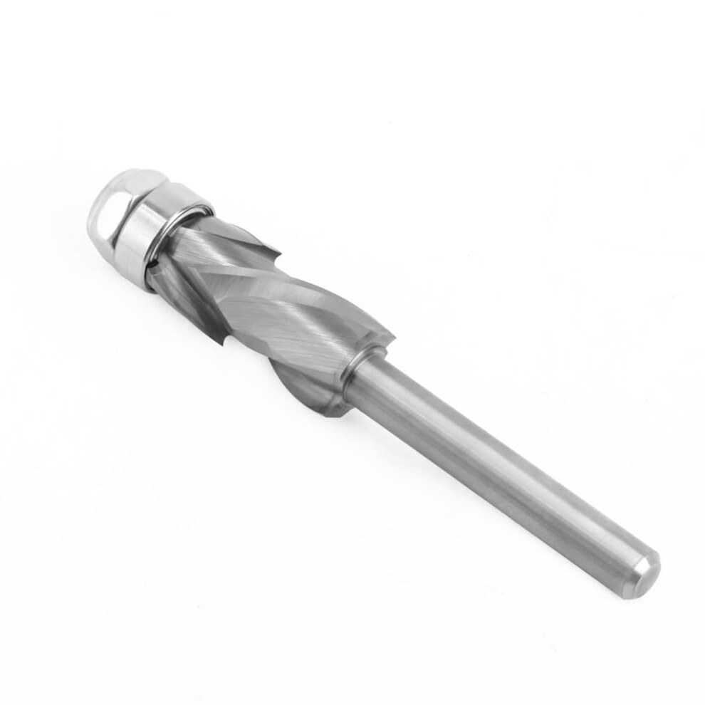 1/4" Shank Woodworking Solid Carbide Cnc Router Bit Spiral Compression Top Bearing Flush Router Bit Ideal For Carving Trimming Milling 9165521626069