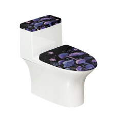 Housse de siège de toilette champignon fantaisie, douce et lavable, facile à installer (lot de 2).