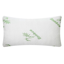 Oreiller de couchage Queen Size en mousse à mémoire de forme et bambou, garni de mousse à mémoire de forme déchiquetée, rafraîchissant pour