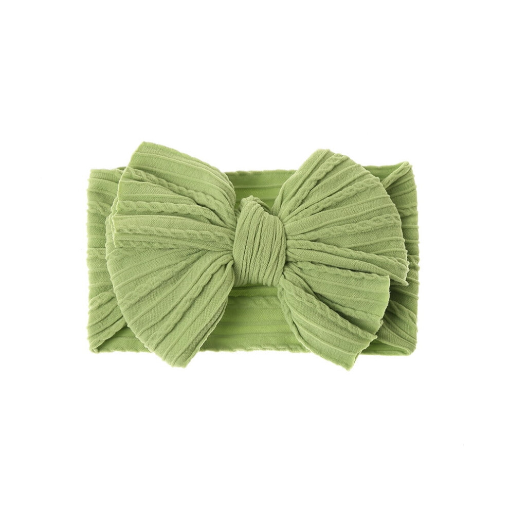 Baby Big Hair Bow Head Wrap, Turban Knotted Knitted Headbands, Soft Silk Stretchy Hair Bands for Newborn Infant Toddlers
