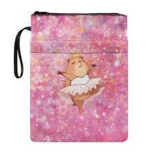 Ballet Hamster Ritstasje Polyester Herbruikbare Beschermhoes met Wasbare Ritssluiting Boektas, 8,66 x 11,42 cm