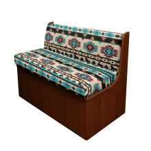 Housse extensible 2 pièces pour canapé de camping-car – Motif aztèque western avec chevaux, housse respirante et résistante aux taches pour