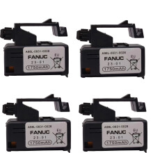 4Pcs 3V 1750mAh A98L-0031-0028 Replacement Lithium Battery for Fanuc A98L-0031-0028, A02B-0323-K102 Battery