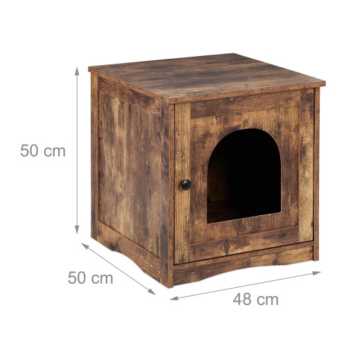 Armoire industrielle pour chat avec bac à litière 2