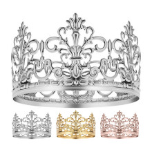 Vintage Crown Cake Topper, Happy Birthday Cake Topper Party Decor, Cake Decoration Baby Crown for Boys and Girls, Cake Decorations for Weddings
