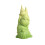 Silikone Gnome Lysform Orange Pink Lille Hjertehat 4