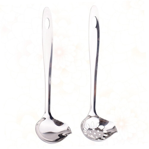 Ensemble de cuillères en acier inoxydable antirouille (2 pièces) 2