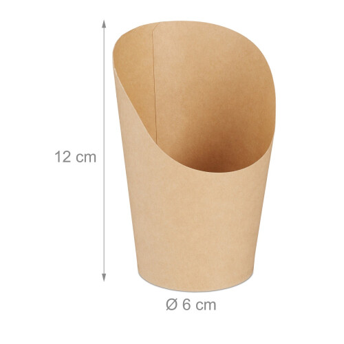 Eldobható nátronpapír snackpoharak, 100 db 2