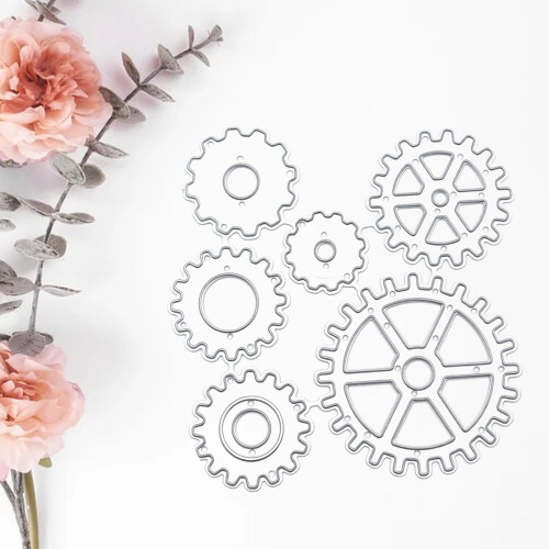 Steampunk Gear Metal Die Cuts Εξαιρετικό Scrapbooking Ανάγλυφο Πρότυπο Προσκλήσεις για Διακοπές 1
