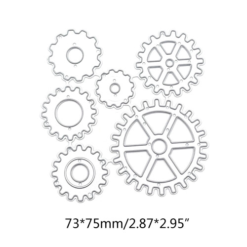 Steampunk Gear Metal Die Cuts Εξαιρετικό Scrapbooking Ανάγλυφο Πρότυπο Προσκλήσεις για Διακοπές 2