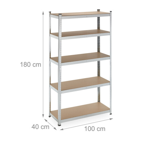 Heavy-Duty Steel Storage Racks, Adjustable Shelves 2