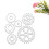 Steampunk Gear Metal Die Cuts Εξαιρετικό Scrapbooking Ανάγλυφο Πρότυπο Προσκλήσεις για Διακοπές 5