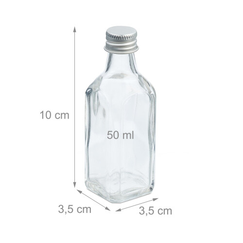 Mini-Glasflaschen mit Schraubverschluss - 12er-Set 2
