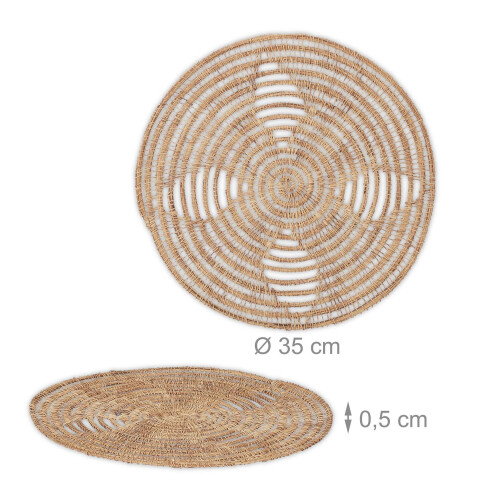 Palmfaser-Tischsets 4er-Set - Hitzebeständig 2