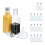 Mini-Glasflaschen mit Schraubverschluss - 100 ml Set 6