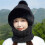 Gorro de tricô com cachecol e máscara facial (1 peça) 4