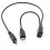 Cabo divisor flexível Micro USB fêmea para 2 Micro USB macho, com estabilidade de sinal e transmissão de 30 cm/12 polegadas de comprimento. 8