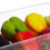 Conjunto de 3 caixas de armazenamento para geladeira com visor de data 8