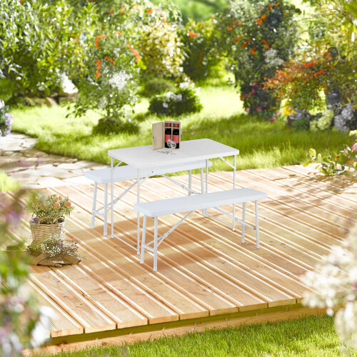 Adjustable Folding Garden Table for Outdoor Use 1