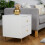 Bedside Cabinet with 2 Drawers, White 2