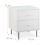 Bedside Cabinet with 2 Drawers, White 3