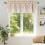 Flower Orange Valance Cotton Linen 42x18in 1 Panel 6