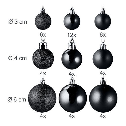 Weihnachtsschmuck-Set, 100-teilig, 10 Designs 2
