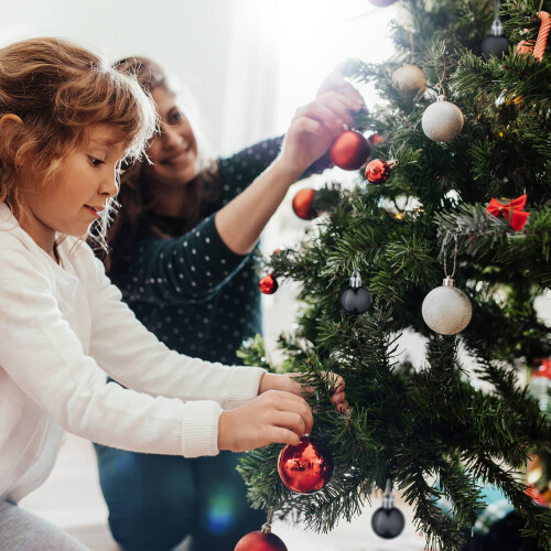 Christbaumkugeln-Set, 96 Stück, Kunststoffornamente 1