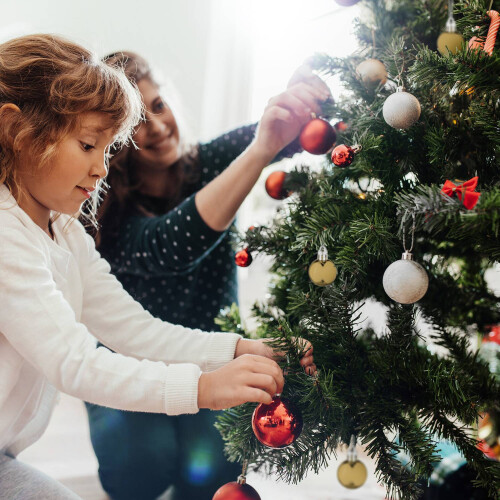 Christbaumkugeln-Set, 96 Stück, Kunststoffornamente 1
