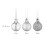 Christmas Tree Baubles Set, 96 Plastic Ornaments 3