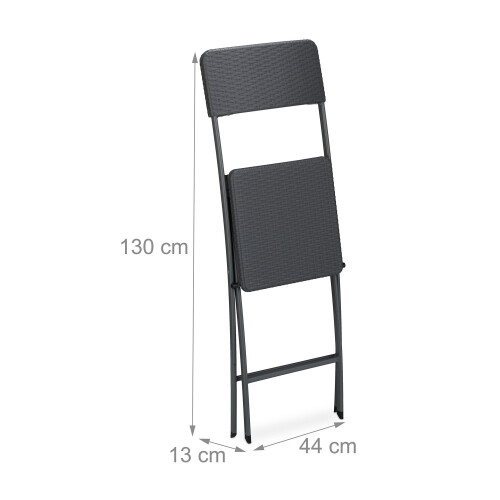 Klappbare Barhocker, wetterfeste Rattan-Optik 2
