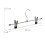 Hosenbügel aus Metall, 25er-Pack, verstellbare Clips 3
