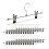 Hosenbügel aus Metall, 25er-Pack, verstellbare Clips 6