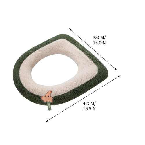 Toilet Seat Cover Waterproof Fluffy Thickened with Zipper 1