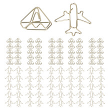 Smooth Surface Metal Paperclips Cute Design Corrosion Resistant Unique Design Waterdrop Shaped Exquisite Workmanship Bright Finish High Quality