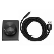 Adjustable Volume Control USB Volume Control Inline Volume Knob Metal Shell Mute Volume Control Breathing Light Programmable Volume Controller Plug
