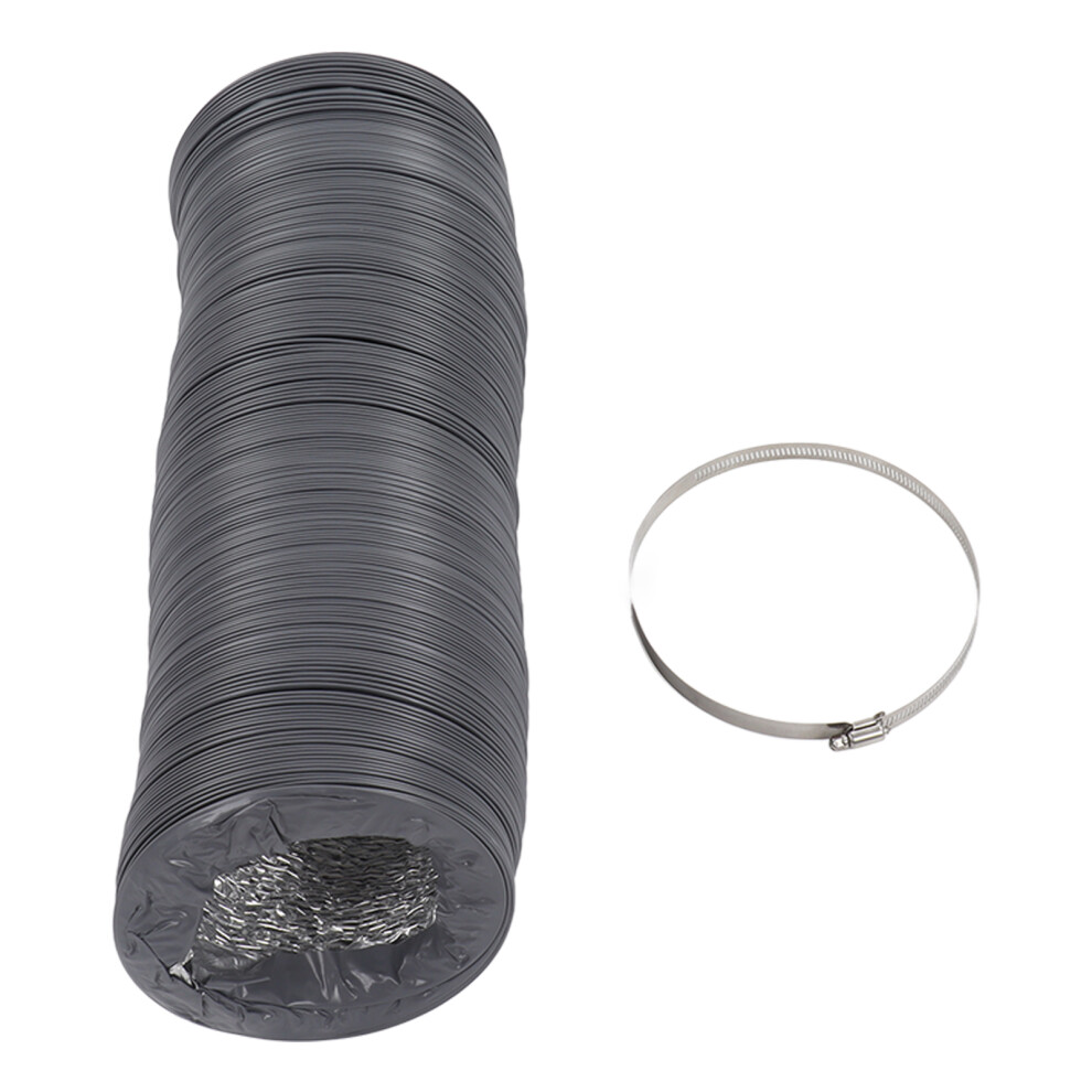 Easy Install Flexible Duct Hose With Aluminum Foil Pvc Thermoplastic Heat Resistant Leak Resistant Adjustable Length Hvac System Grow Tents 9180479380795
