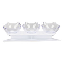 Orthopedic Cat Bowl Anti Vomiting Raised Feeding Dish Detachable Tilted Cat Bowl Easy To Clean Non Slip BPA Free Adjustable Stand For Healthy