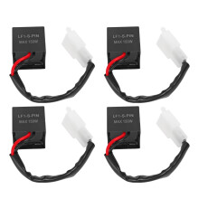 Motorfiets LED-knipperlichtrelaiscontroller 12V Elektronisch, lost problemen met snel knipperen op, dashboardindicator foutvrij, plug-and-play,