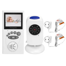 Baby monitor bidirezionale, visione notturna automatica, video baby monitor WiFi, controllo tramite app, ninna nanna, modalità VOX, visione notturna