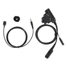 Adattatore PTT con comoda pressione del pulsante, modulo tubo acustico e connettore Push To Talk con robusta clip posteriore per radio Motorola e