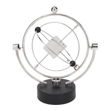 Decoração de mesa com movimento perpétuo, brinquedo educativo de física com modelo orbital magnético para aliviar o estresse no escritório e