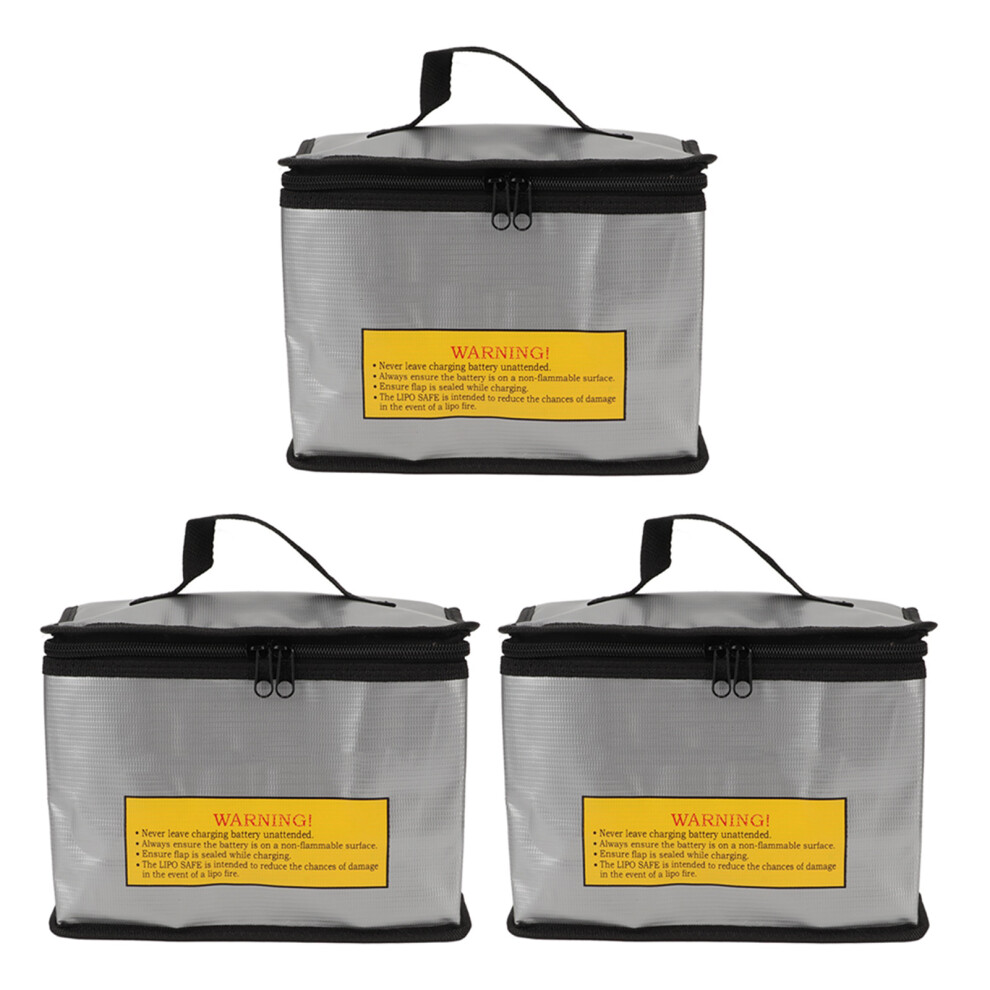 Flame Retardant Safe Pouch Fireproof Battery Storage Bag Explosion Proof For Lipo Rc Charging Protection Lightweight With Carrying Handle Velcro 9551475324074