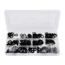 Hydrauliske maskiner, rørledninger, tætningsringe, sæt, 270 stk. gummiskiver, O-ringe med oliebestandig, varmebestandig nitrilgummi, UV-bestandig
