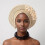 Αυτόματη αφρικανική κεφαλή γραβάτας Aso Oke Headwraps καπέλο τουρμπάνι γάμου πάρτι 2