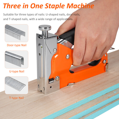 Set dimartello a 3 in 1 con 1200 graffette e estrattore di chiodi 1